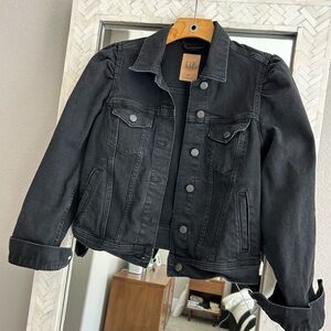 Gap puff sleeve denim jacket / XS